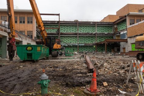 The site that formerly belonged to the South Cafeteria, now completely demolished.