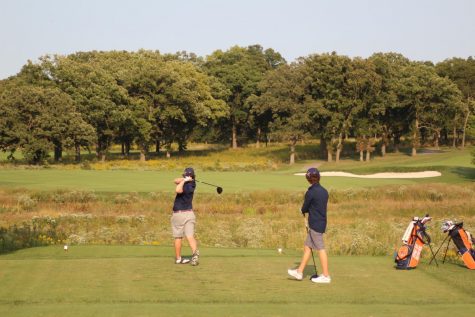 OPRF Junior Liam Spillane tees off at a recent match