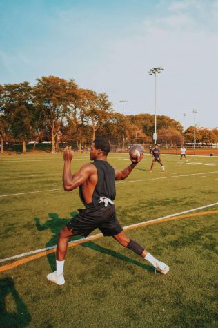 Bryant practicing for the upcoming season
