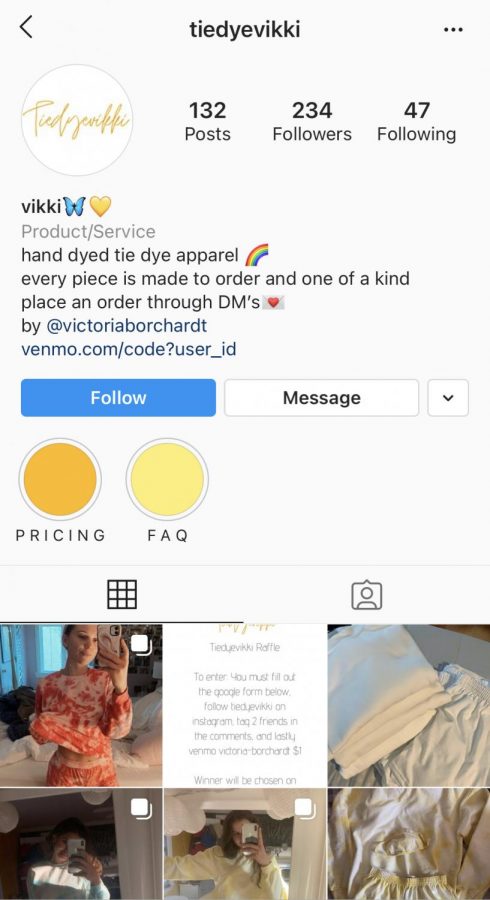 Borchardts Instagram page for her business