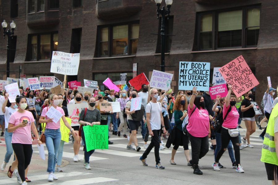 The Womens March in Chicago.