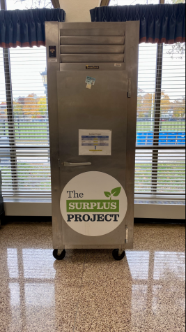Surplus Project fridge in the North Cafeteria 
