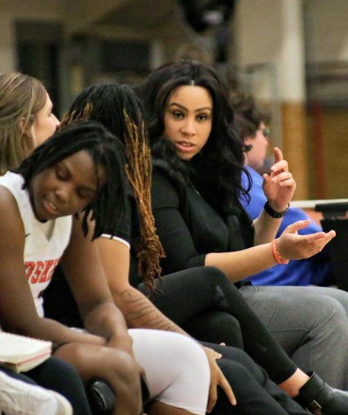 Coach Brantley on the sidelines.