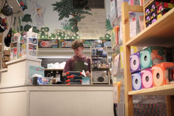 Geppetto’s employee Graham Harris behind the counter