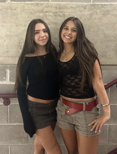 STUCO President Rhiannon Singer (right) with Board Representative Sabrina Tristano.