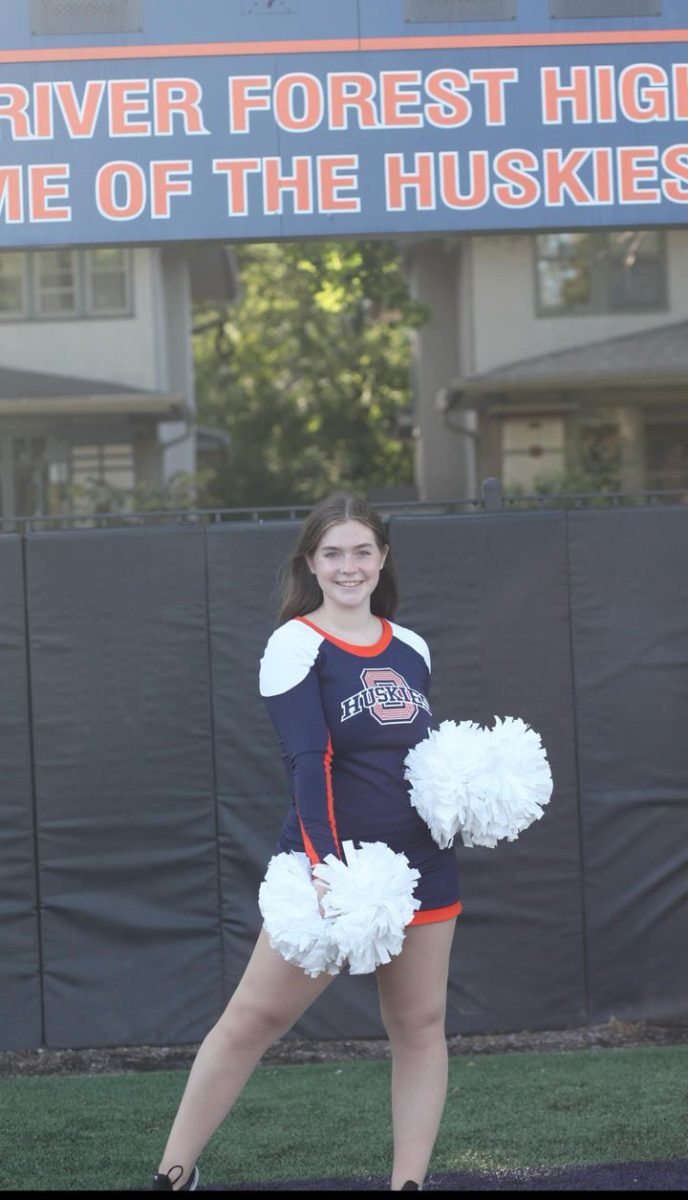 Drill team captain Leah Scholvin