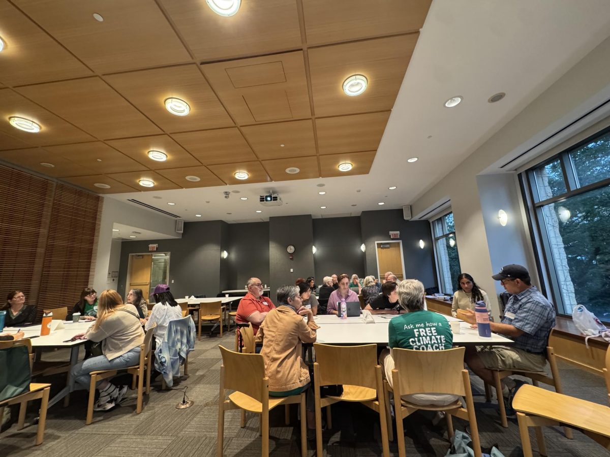 Local residents gathered at the Oak Park Public Library main branch on Sept. 4 to discuss climate change.