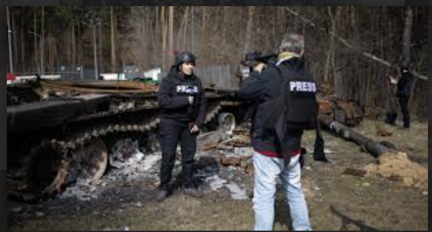 Free Press reporting on the war in Ukraine. Photo courtesy of freepressunlimited.org