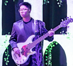 Braden Thomas preforming in OPRF’s musical “SIX” in October 2024. Photo courtesy of @braden.thomas.music
