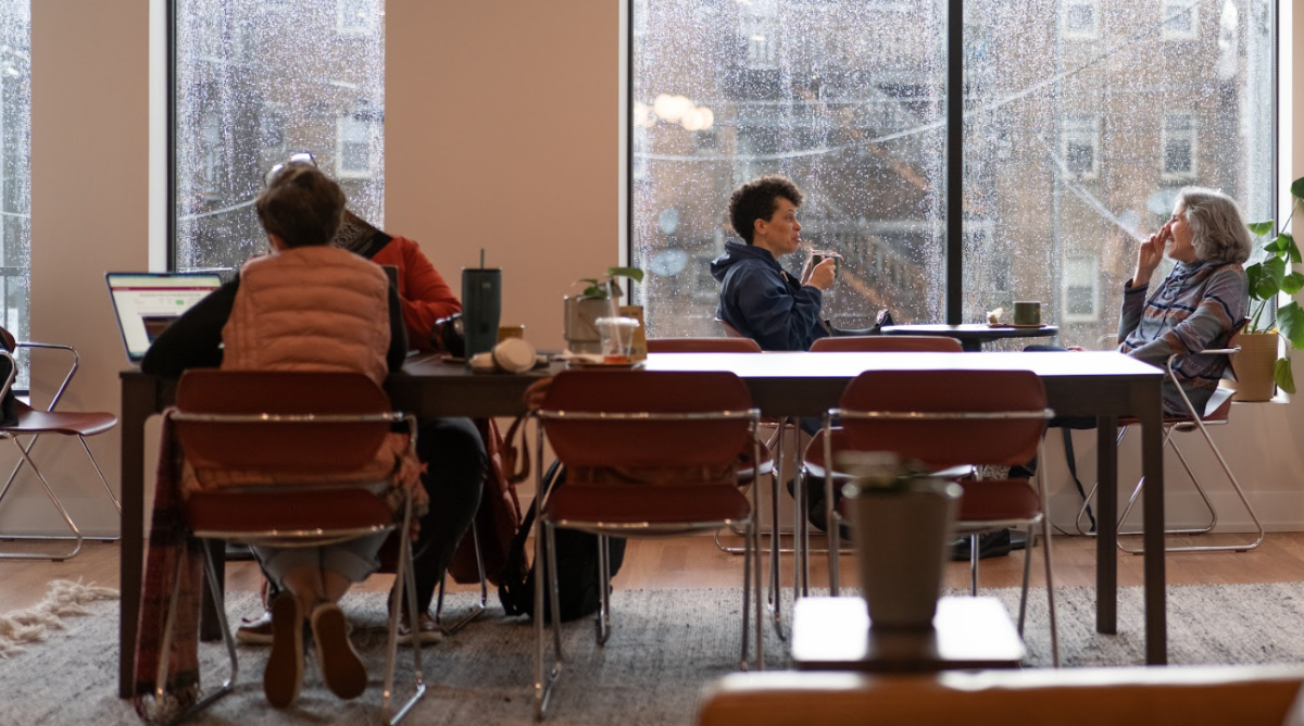 Customers at New Sound Cafe