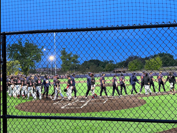 Huskie varsity baseball beat Proviso West on senior night May 14.