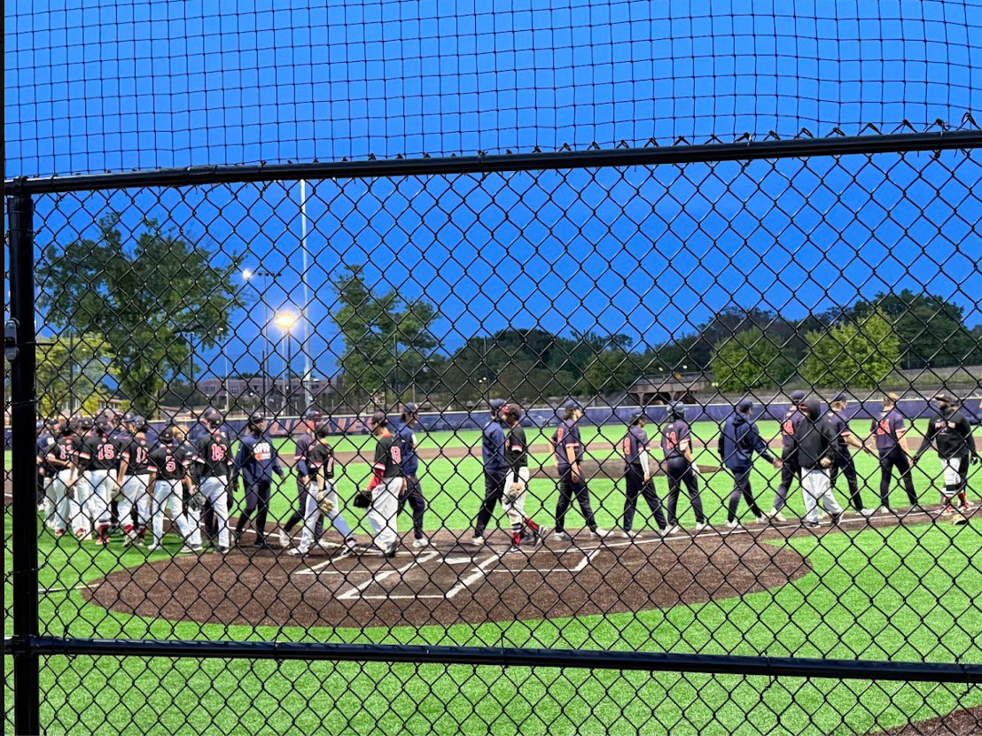 Huskie varsity baseball beat Proviso West on senior night May 14.